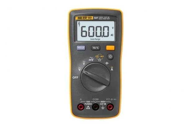 Fluke 107 Palm-sized, CAT III Digital Multimeter