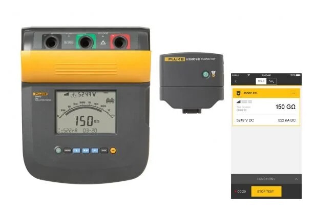 Fluke 1550C FC 5 kV Digital Insulation Tester - Image 4