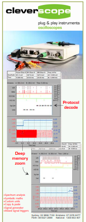 Cleverscope CS328A USB Mixed Signal Oscilloscope - Image 3