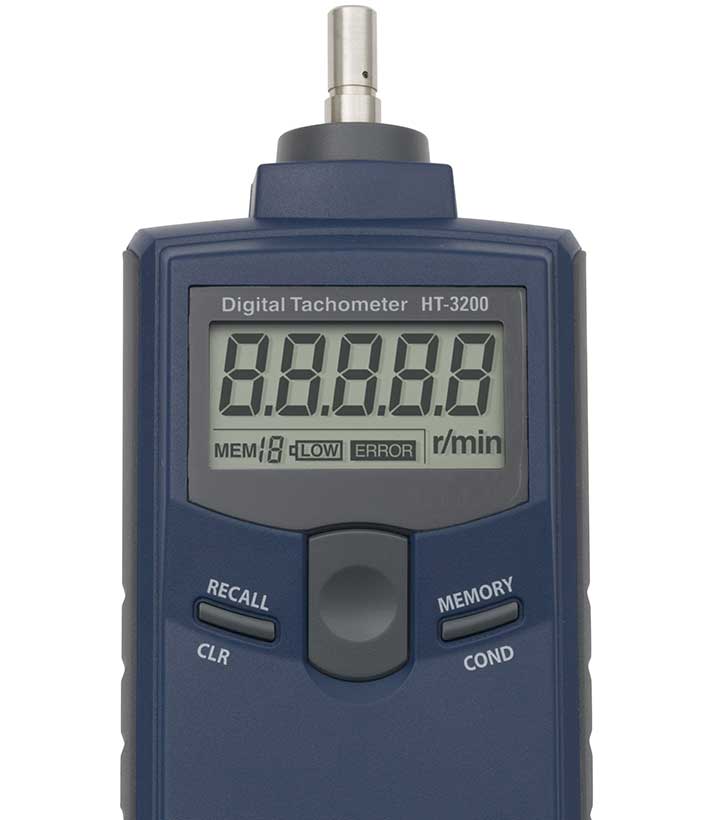 HT-3200 High Accuracy of + / - 0.1 rpm Contact Type Tachometer - Image 3