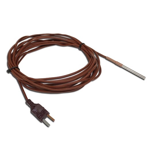 Thermocouple type T, 4 mm x 50 mm stainless steel waterproof tip, 5 m